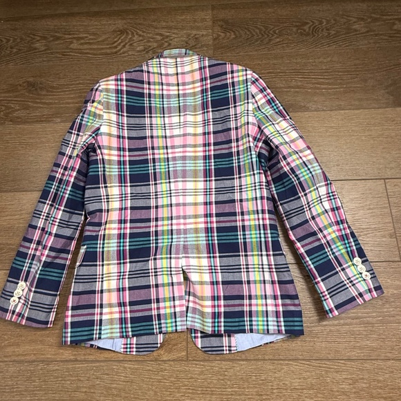 Tommy Hilfiger Boy's Plaid Blazer Size 14, Two Button, Long Sleeve, Lined Preppy - Picture 16 of 16